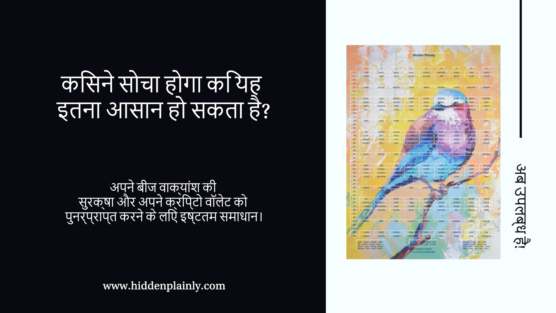 HIDDEN PLAINLY - सर्वोत्कृष्ट समाधान 